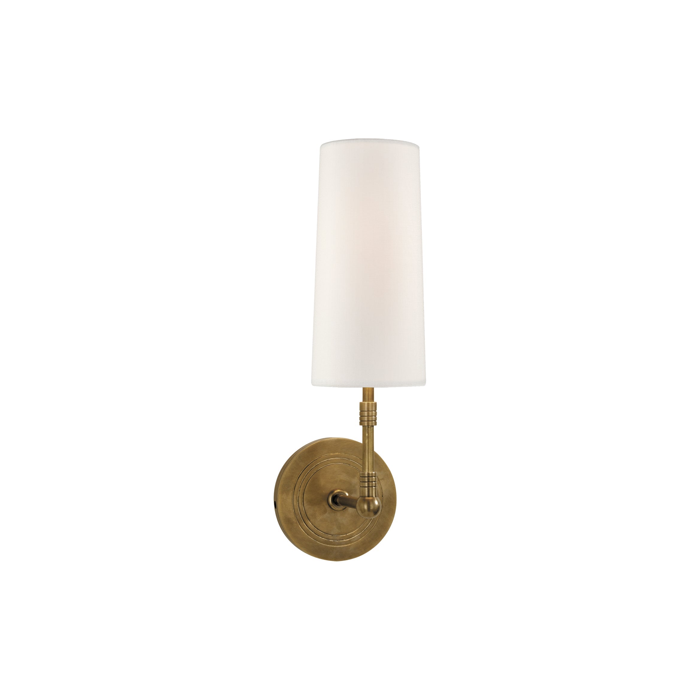Ernorora Vintage Industrial Brass Fabric Wall Lamp - Neutralighting