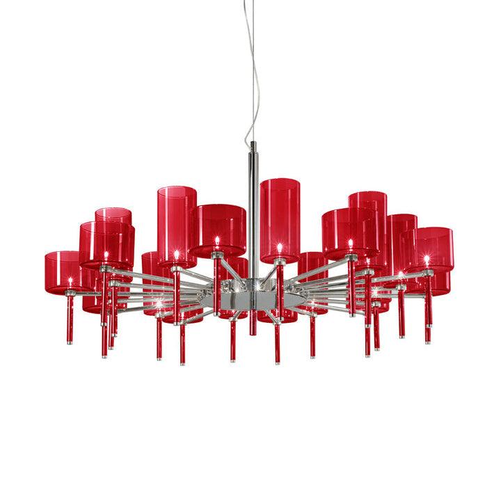 Zonia Lustre Disposition de Cylindres en Verre Chrome - Neutralighting