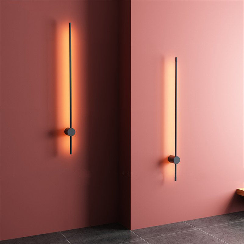 Eonix Applique Murale d'Extérieur Minimaliste Linéaire LED. Métal. Noir. Jardin - Neutralighting