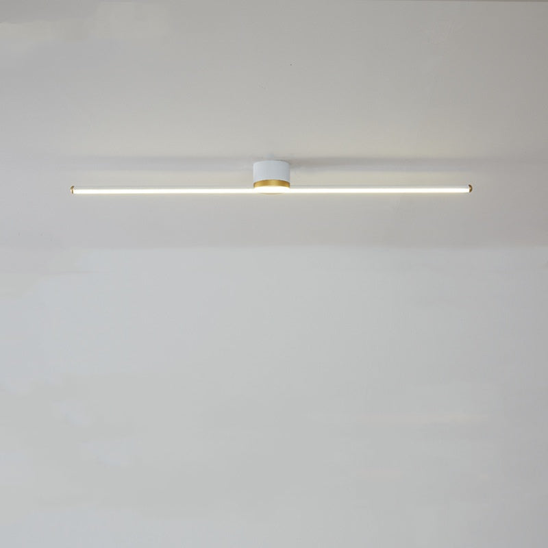 Erix Plafonnier Linéaire Moderne Blanc/Noir. Salon - Neutralighting
