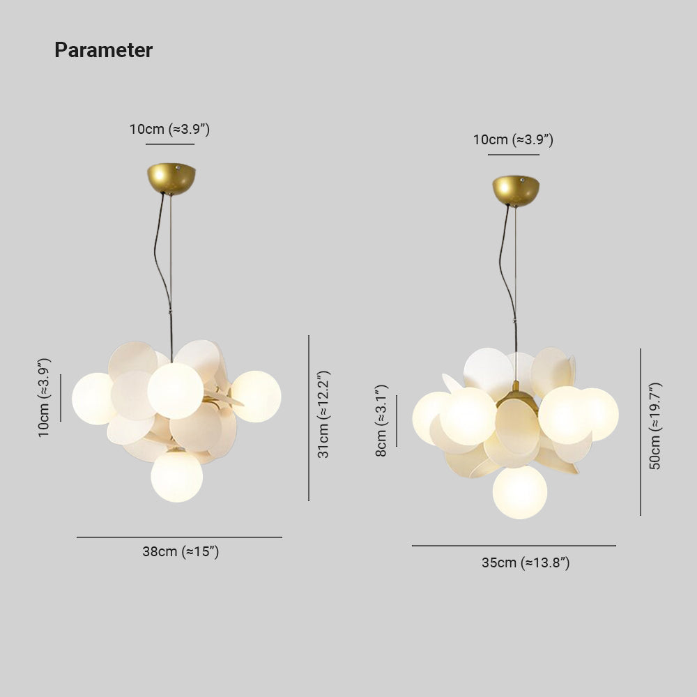 Nexen Plafonnier en forme de branche florale multicolore