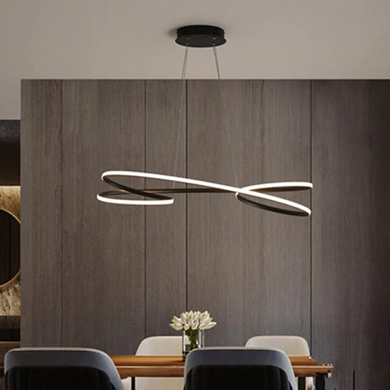 Arisha Luminaires Suspension Papillon LED Moderne Métal Salle à manger - Neutralighting