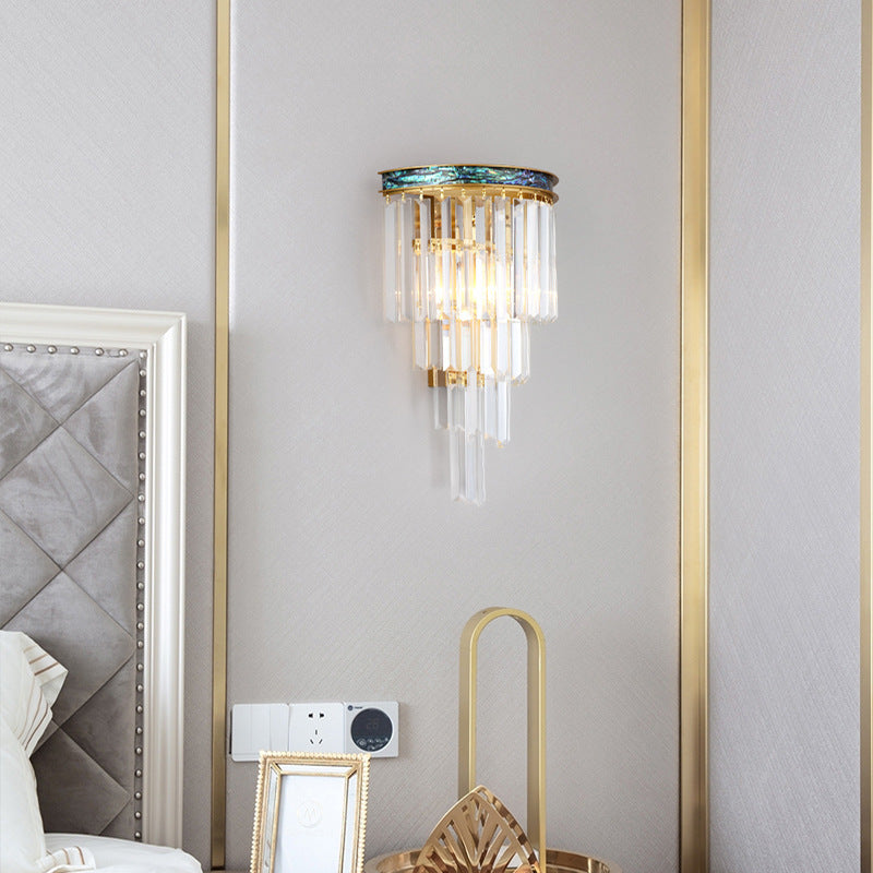 Ray Applique Murale Moderne/Nordique, Cristal Or, Chevet de Chambre/Hôtel - Neutralighting