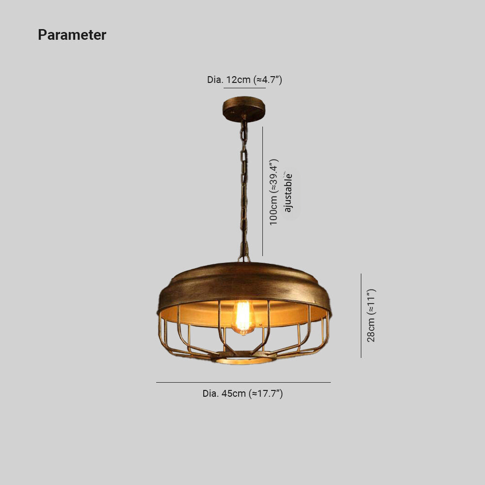 Silva Industriel LED Suspension Métal/Verre Chambre À Coucher/Salle À Manger - Neutralighting