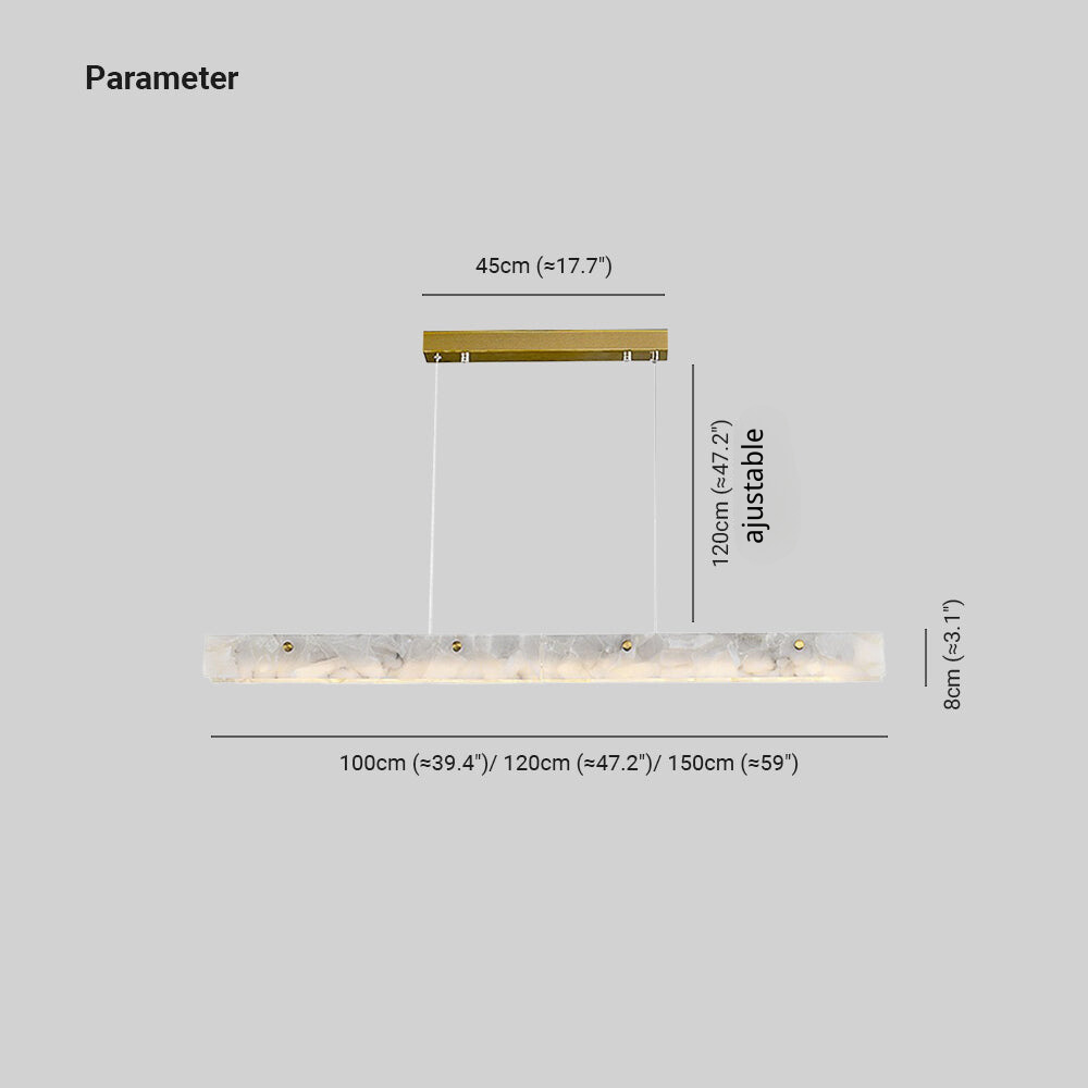 Ray Moderne LED Suspension Blanc Marble Salle À Manger/Bar - Neutralighting