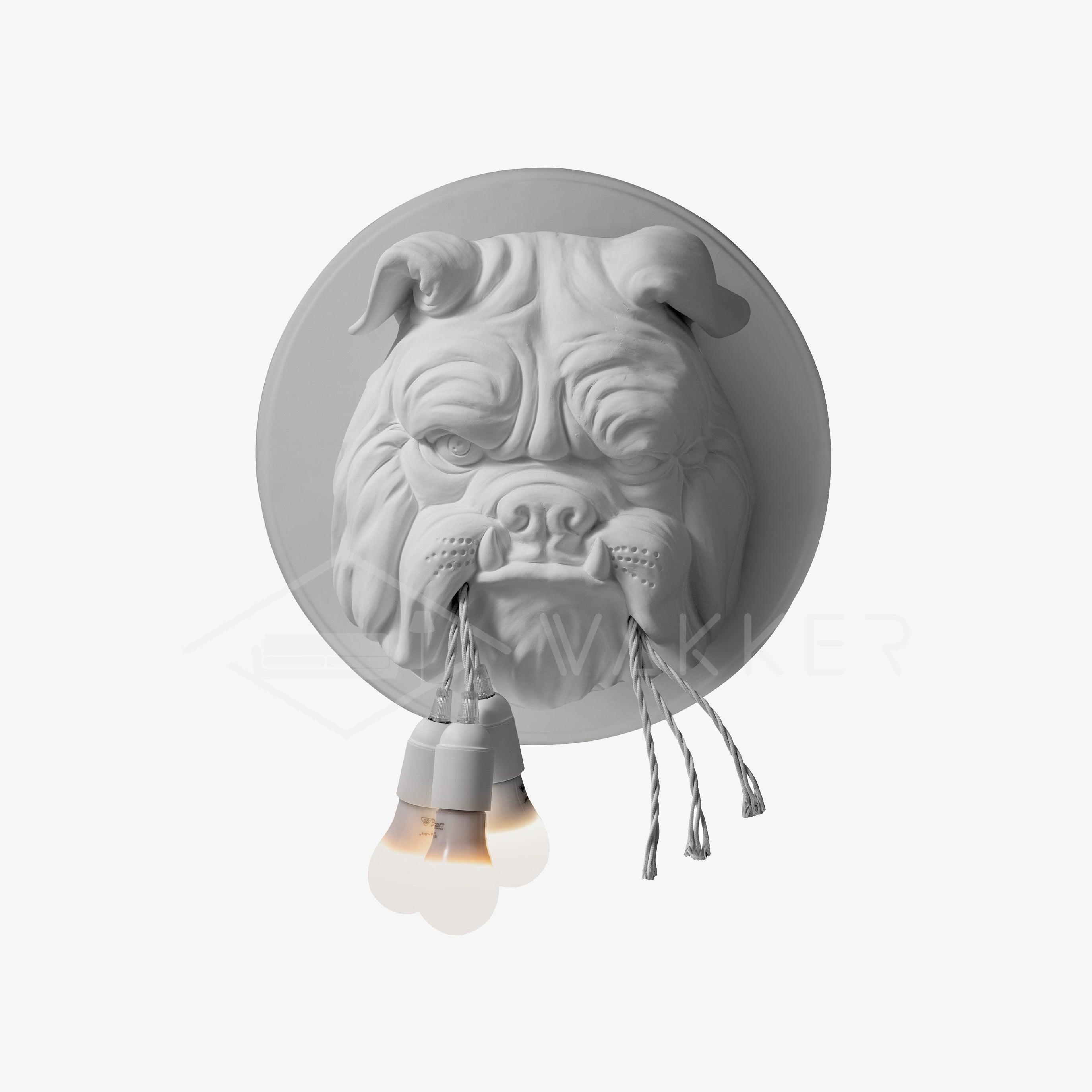 Lustra Applique Murale Sculpture Bulldog Fantaisiste - Neutralighting