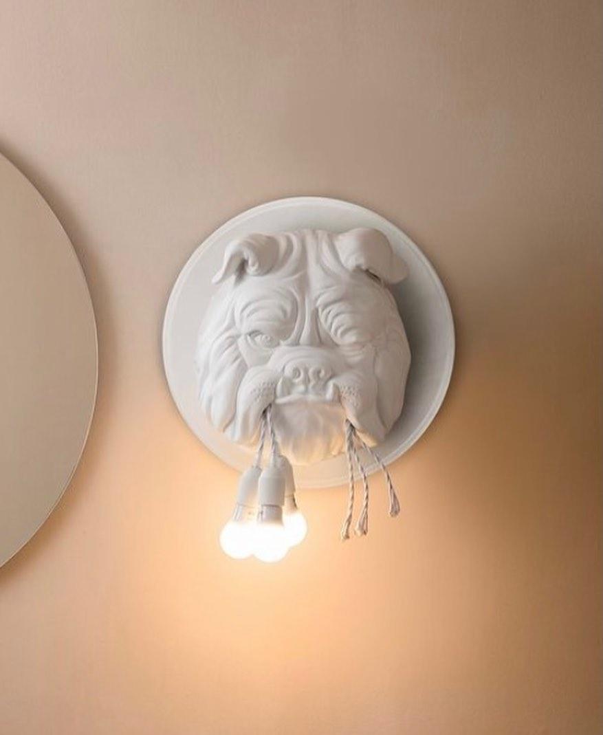 Lustra Applique Murale Sculpture Bulldog Fantaisiste - Neutralighting