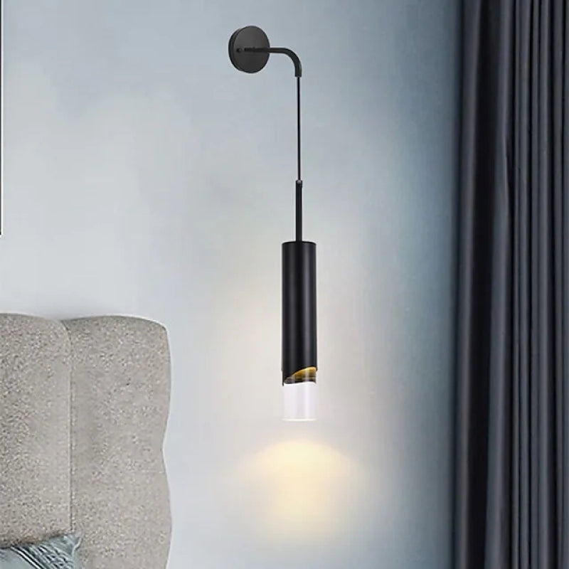 Ray Applique Murale LED Moderne Métal/Acrylique Noir/Or Chambre - Neutralighting
