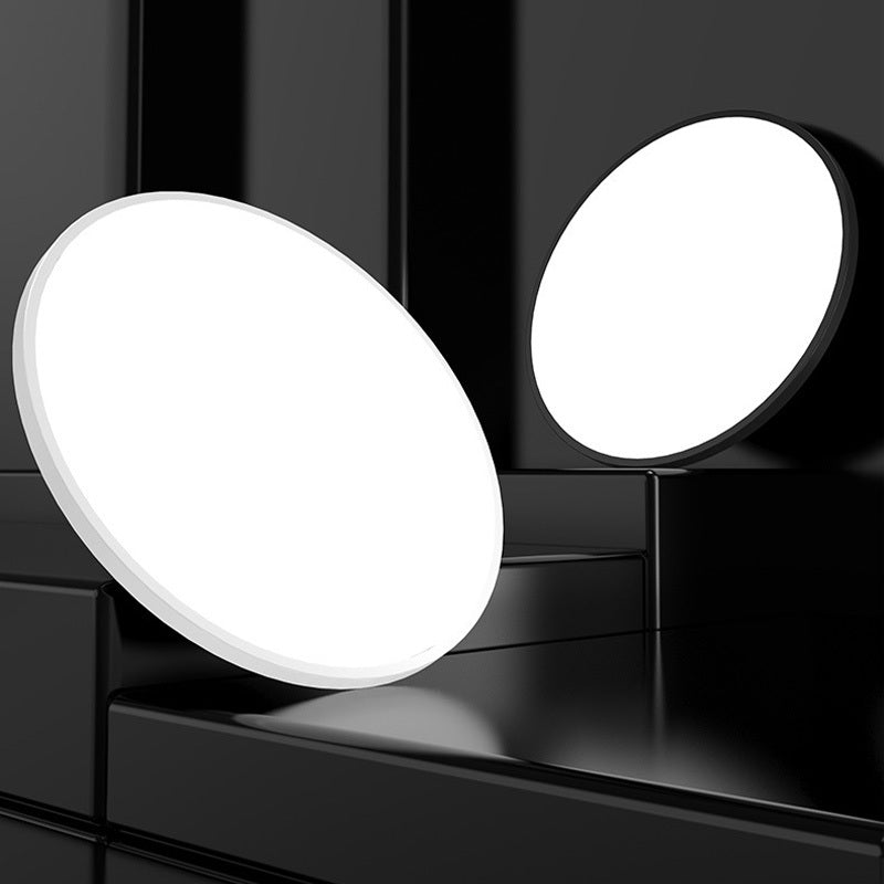 Yani Plafonnier Rond Moderne. Acrylique/ABS. Blanc/Noir. Salon - Neutralighting