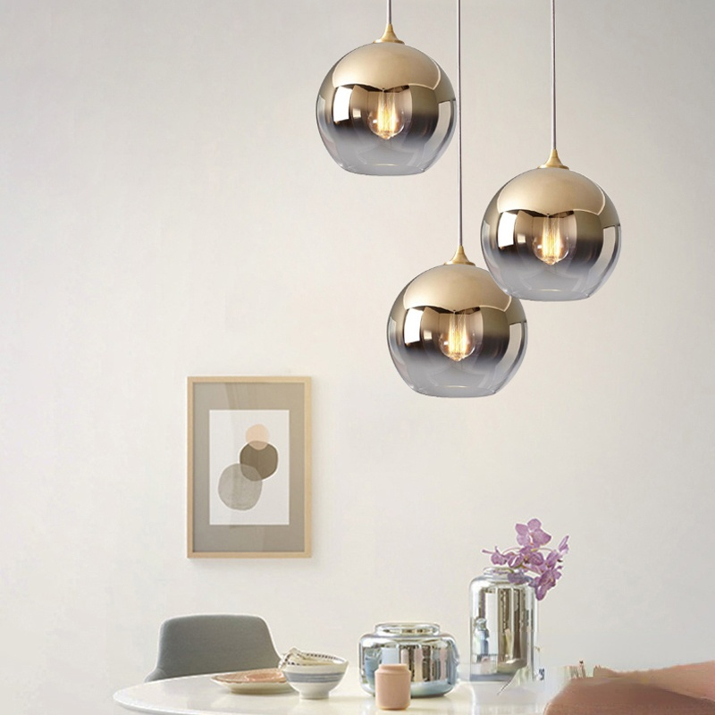 Brina Lampe Suspendue à Boule de Verre Chambre à Coucher/Salle à Manger