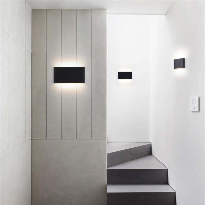 Ray Applique Murale LED Moderne Minimaliste, Noir/Blanc, Cour - Neutralighting