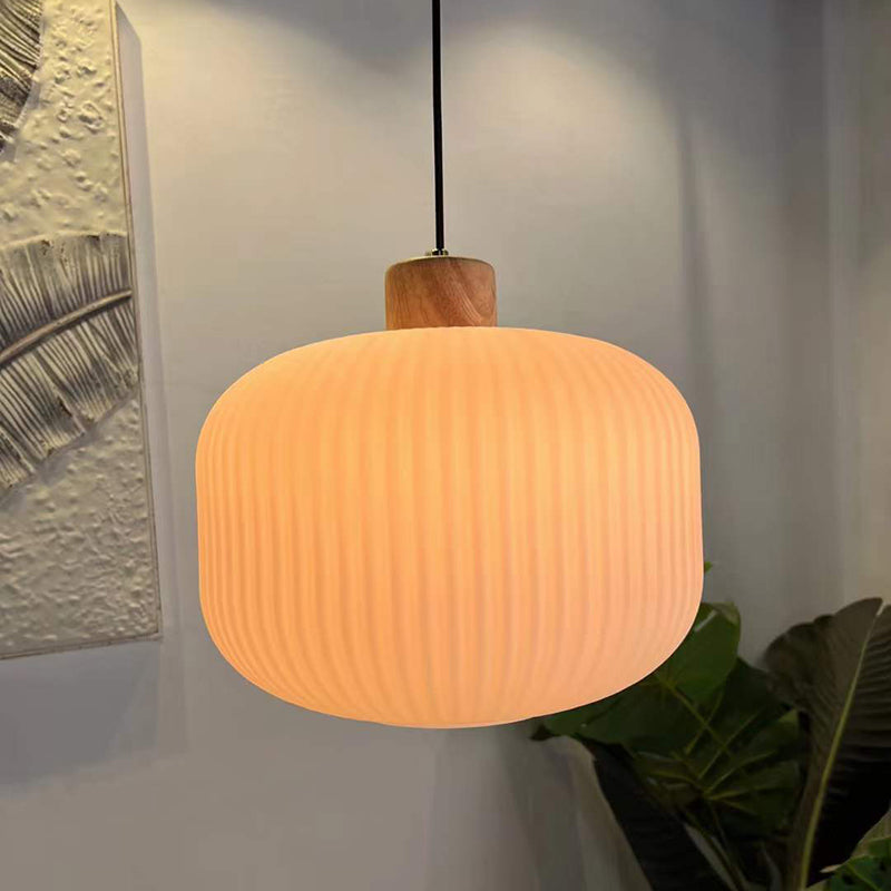 Muto Luminaires Suspension LED Moderne Bois/Verre Salon/Salle à manger - Neutralighting