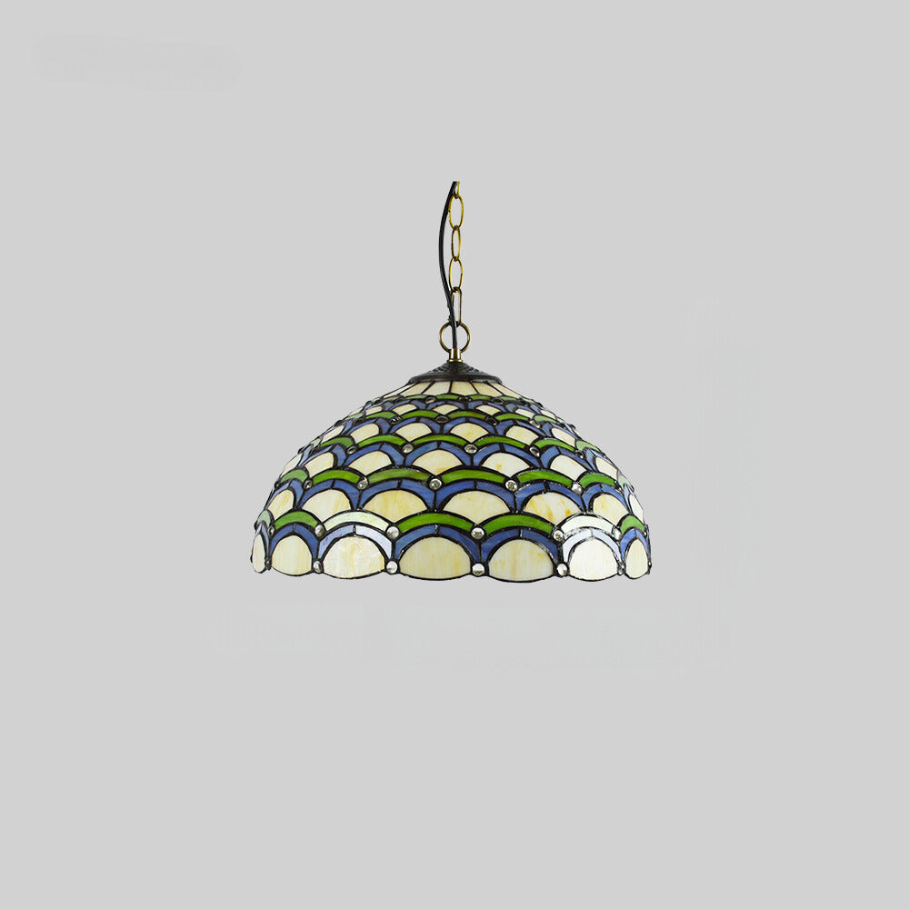 Tiffany Vintage Luxe Suspension Verre Chambre À Coucher - Neutralighting