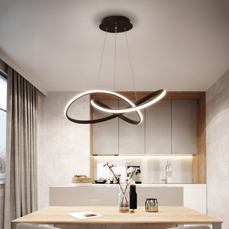Arisha Suspension Linéaire Moderne, Metal/Gel de Silice, Blanc/Noir, Salon - Neutralighting