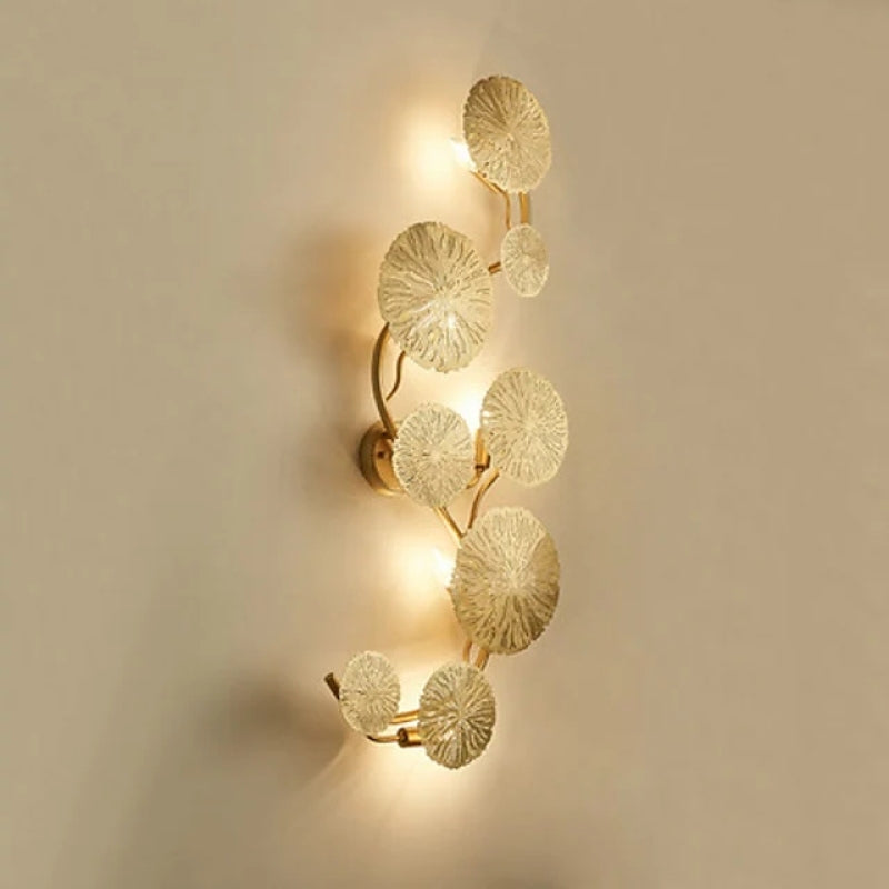 Arisha Applique Murale Ronde Moderne, Métal, Or, Salle/Bureau - Neutralighting