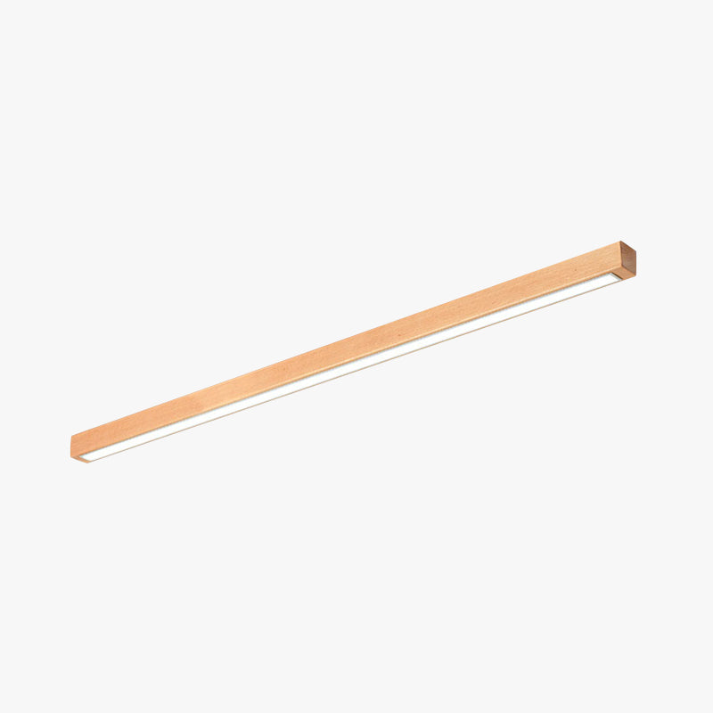 Urien Plafonnier Longue Linéaire Simple. Bois. Couloir/Chambre - Neutralighting