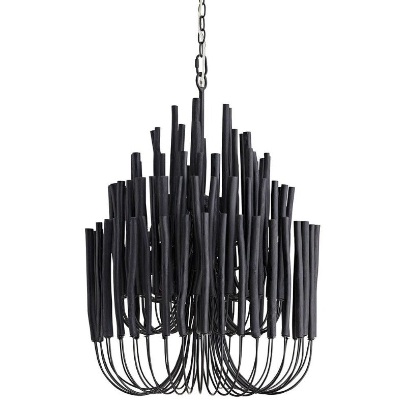 Ulshayra Postmodern Luxury Multi-Stick Wooden Metal Chandelier - Lamp Copper
