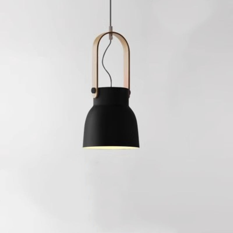 Valentina Vintage Suspension Noir/Orange Métal/Bois Chambre à coucher - Neutralighting