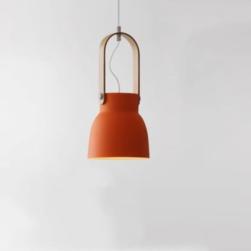 Valentina Vintage Suspension Noir/Orange Métal/Bois Chambre à coucher - Neutralighting