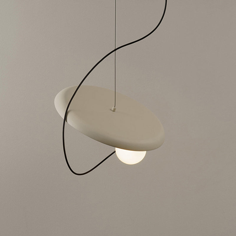 Arisha Suspension Art Déco Stylisé, Métal/Acrylique, Noir/Blanc/Cuivre, Salon/Chambre à Coucher - Neutralighting