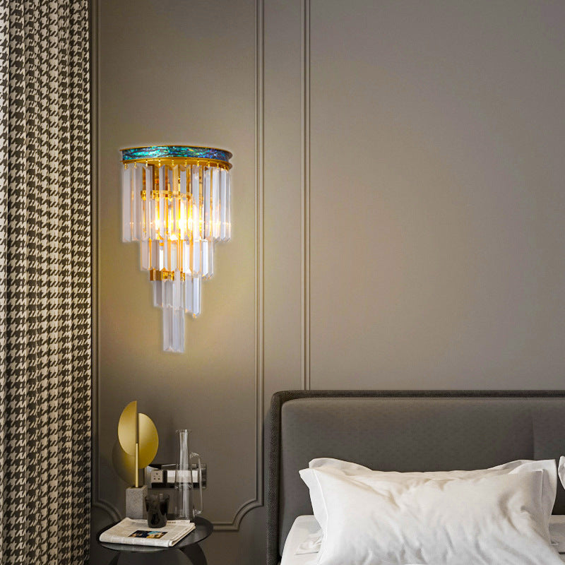 Ray Applique Murale Moderne/Nordique, Cristal Or, Chevet de Chambre/Hôtel - Neutralighting