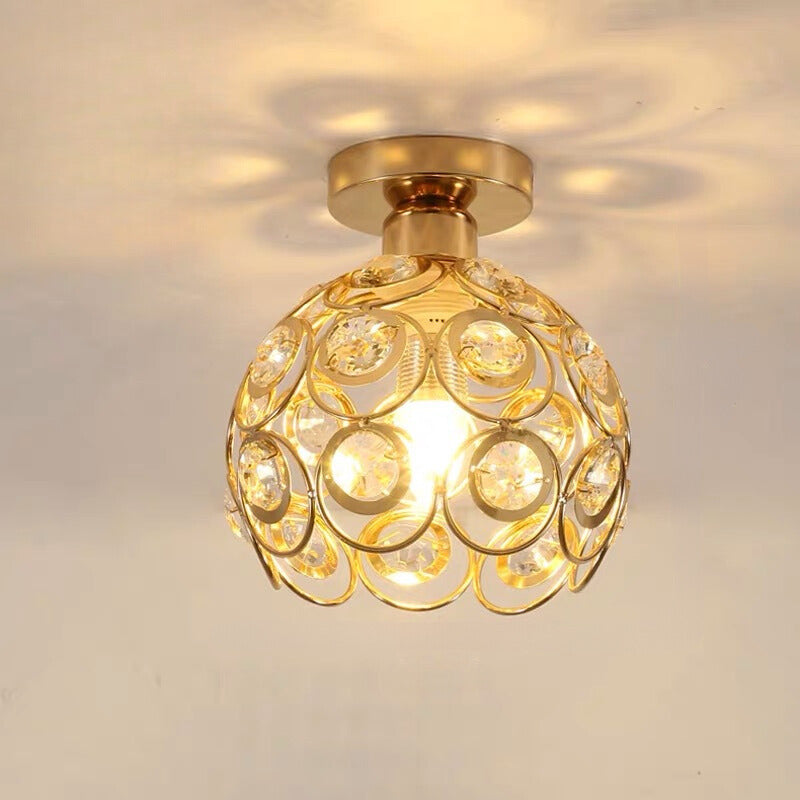 Arisha Moderne Plafonnier Métal Verre Chambre À Coucher