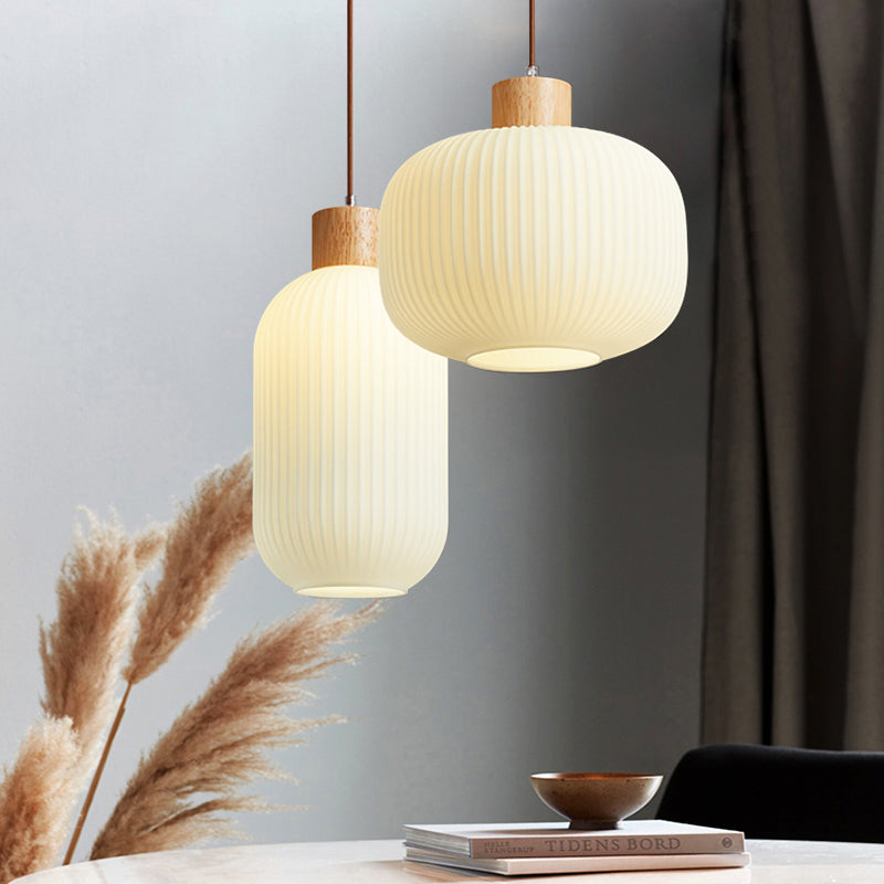 Muto Luminaires Suspension LED Moderne Bois/Verre Salon/Salle à manger - Neutralighting