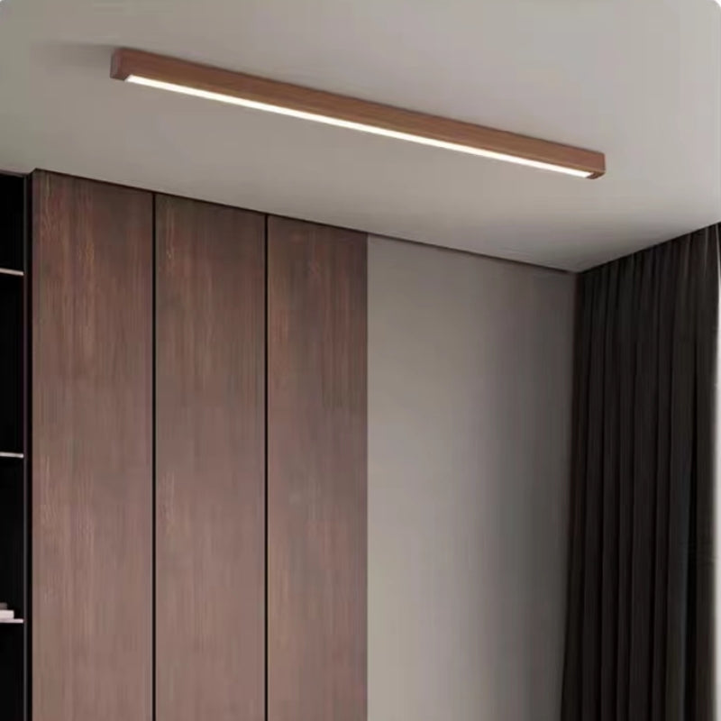 Urien Plafonnier Longue Linéaire Simple. Bois. Couloir/Chambre - Neutralighting