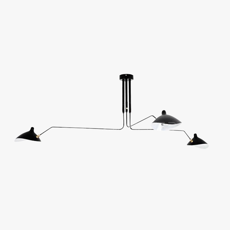 Arisha Luminaires Suspensions Industrielle Moderne Métal Noir Salle d'étude/Salon/Chambre - Neutralighting