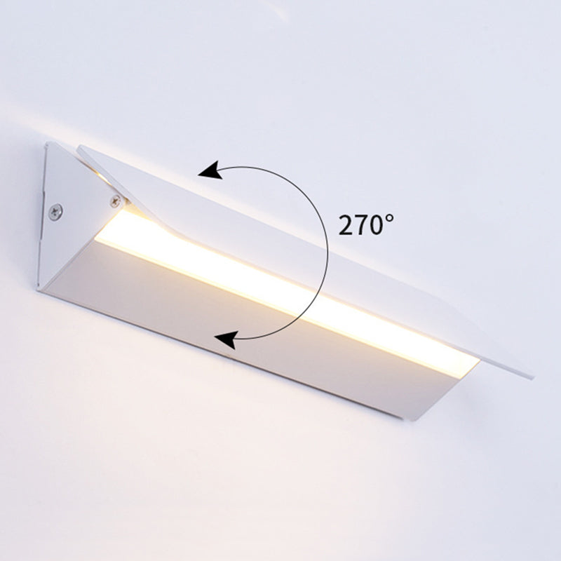 Ray Applique Murale Rectangulaire Moderne, Métal, Blanc, Jardin - Neutralighting