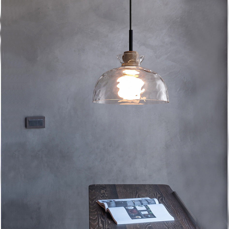 Arisha Suspension Dôme Vintage, Verre, Marron, Salon - Neutralighting