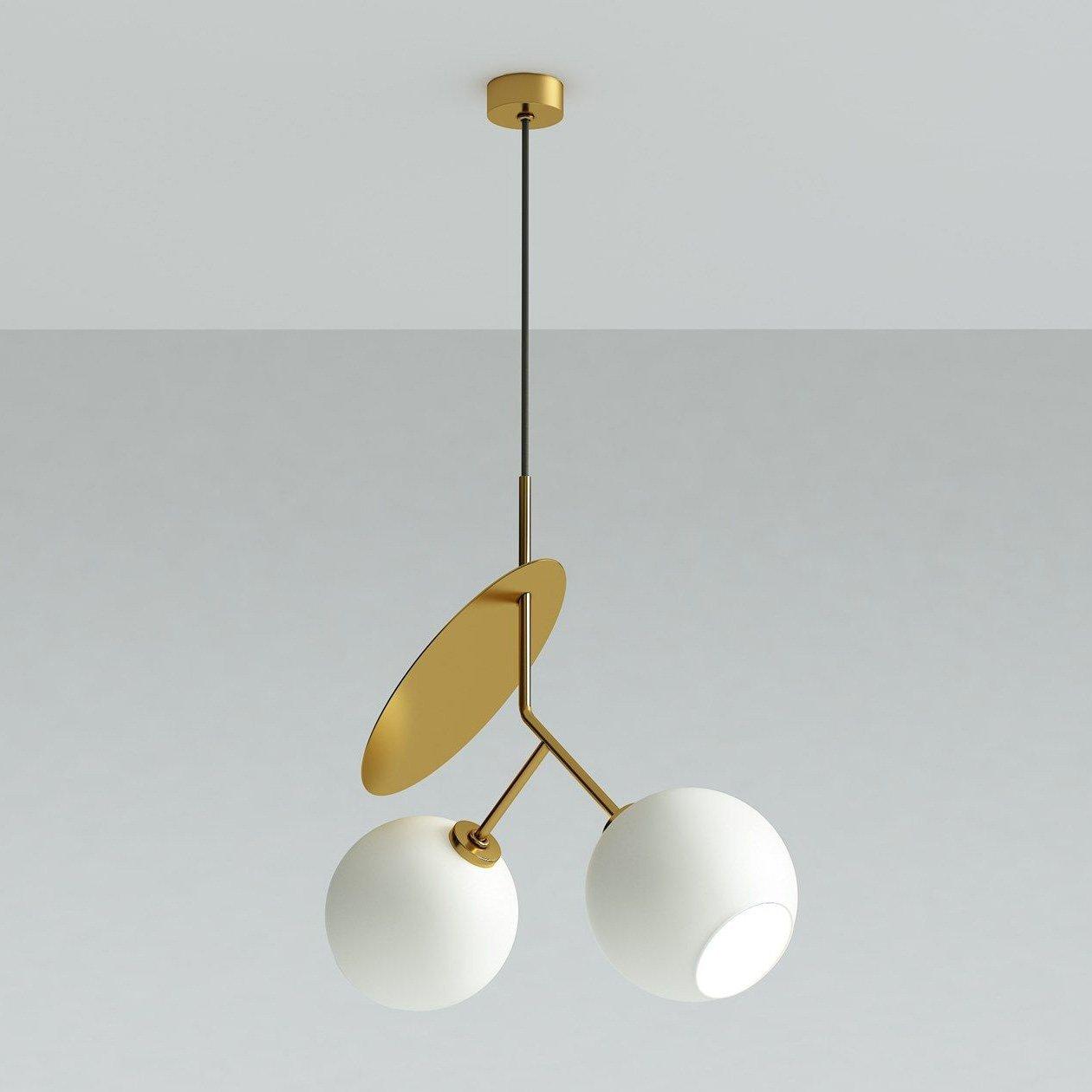 Valentina Suspension Cerise Design LED Métal/Verre Rouge/Noir/Blanc/Or Salon/Chambre - Neutralighting
