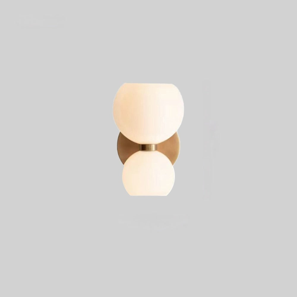 Valentina Moderne Sablier LED Applique Murale Métal/Verre Blanc Salle de séjour