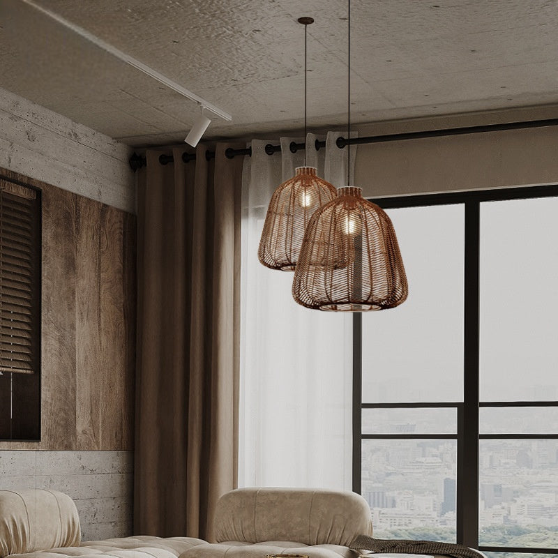 Ritta Suspension LED Rotin Salon/Chambre à Coucher/Bar - Neutralighting