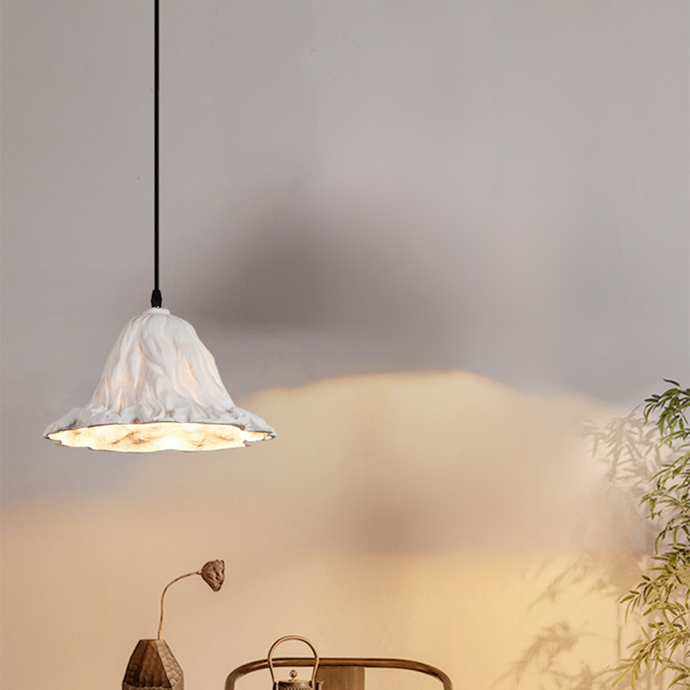 Ritta Art Feuille de Lotus LED Suspension Résine Salle à manger - Neutralighting