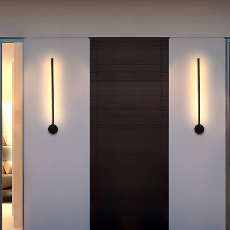 Eonix Applique Murale d'Extérieur Minimaliste Linéaire LED. Métal. Noir. Jardin - Neutralighting