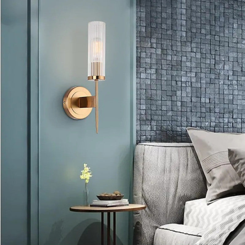 Arisha Applique Murale Led en Verre Postmoderne pour Salon Chambre à Coucher et Chevet - Neutralighting