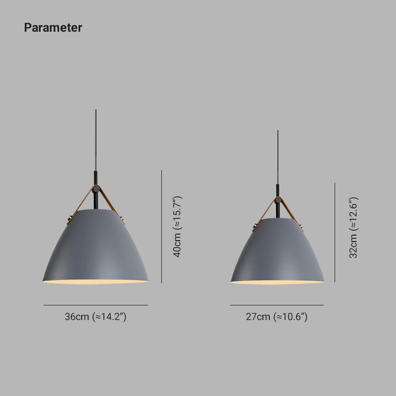Arisha Suspension Conique Moderne, Métal, Nior/Blanc/Gris, Salon - Neutralighting