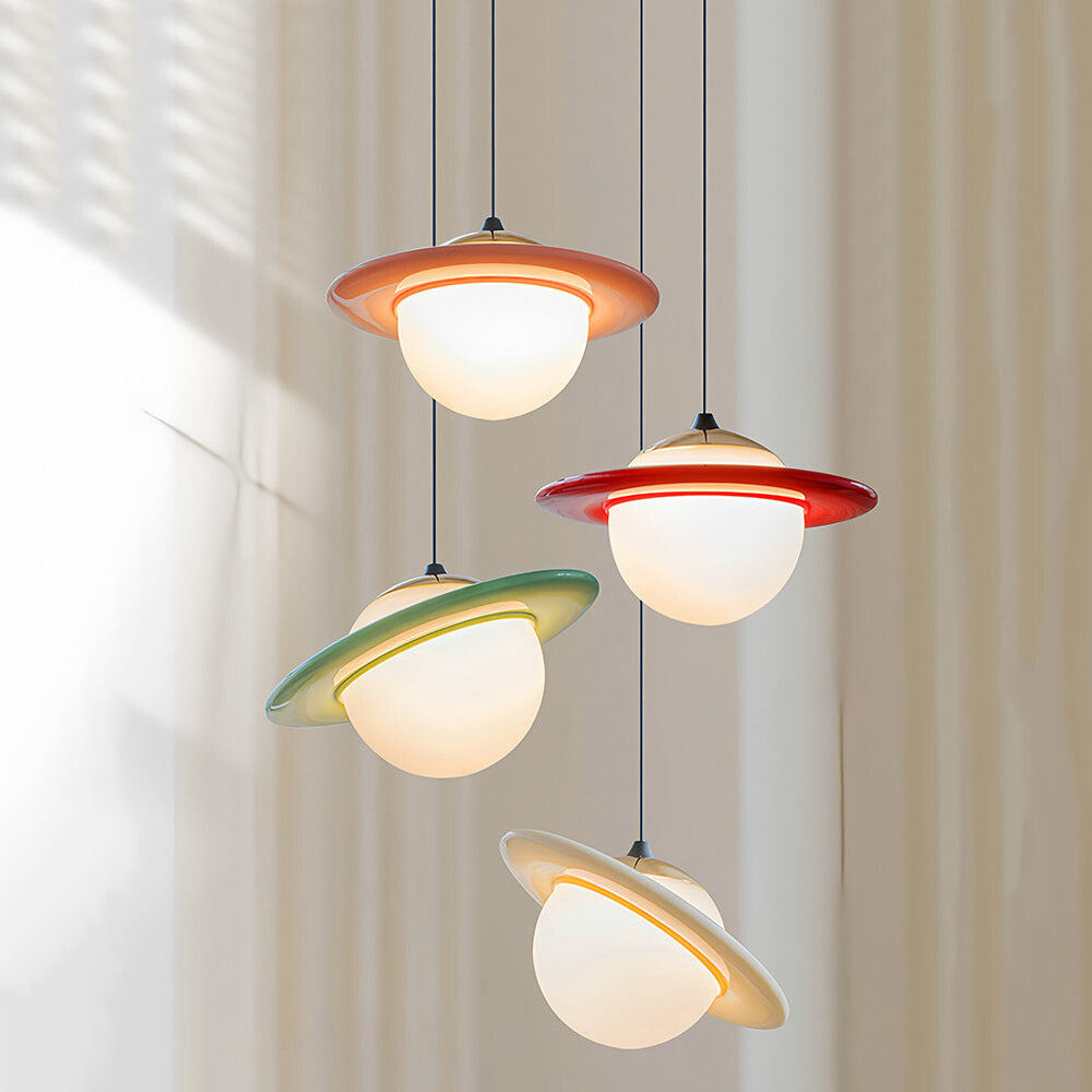 Valentina Créative Suspension Résine/Verre/Métal Salle d'étude - Neutralighting