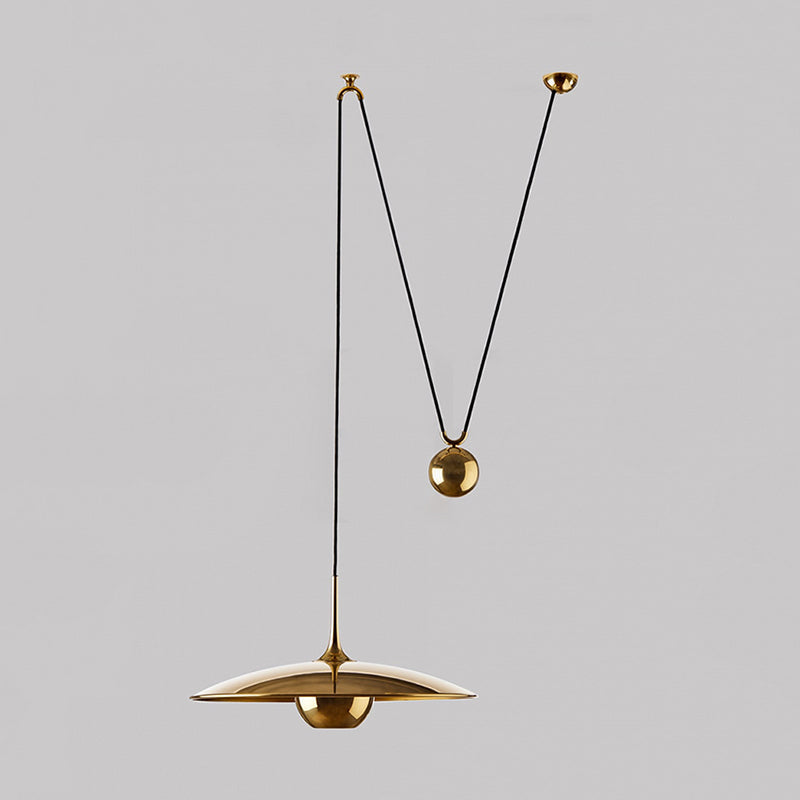 Pyra Suspension Linéaire Dorée Réglable En Hauteur. Métal - Neutralighting