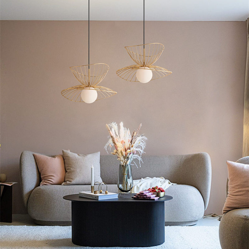 Ritta Luminaires Suspension Vertigo LED Métal Noir/Or Salle à manger - Neutralighting