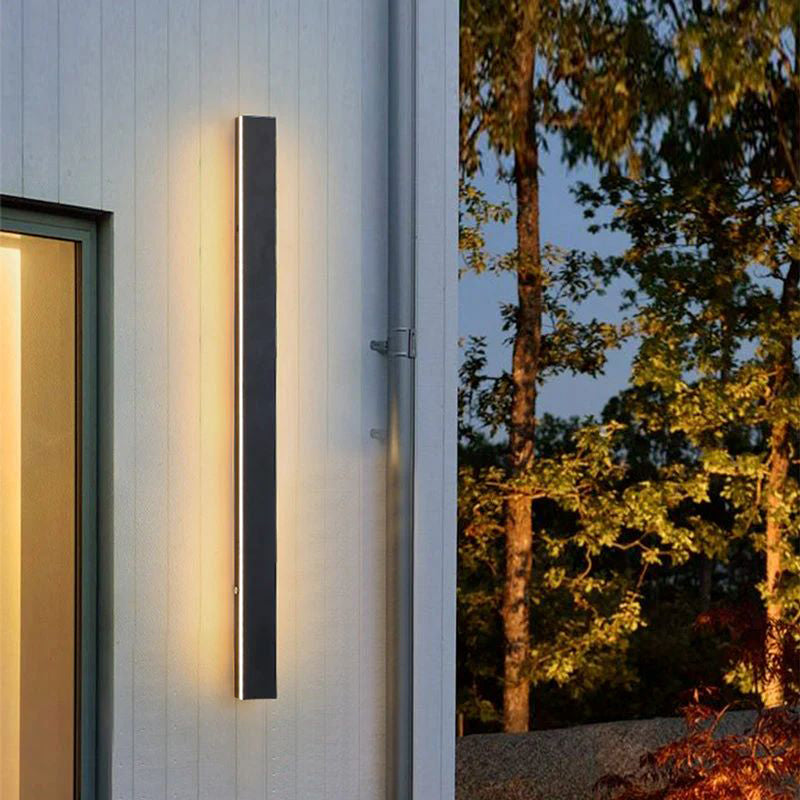 Elune Applique Murale Extérieur LED Étanche Minimaliste Métal Cour
