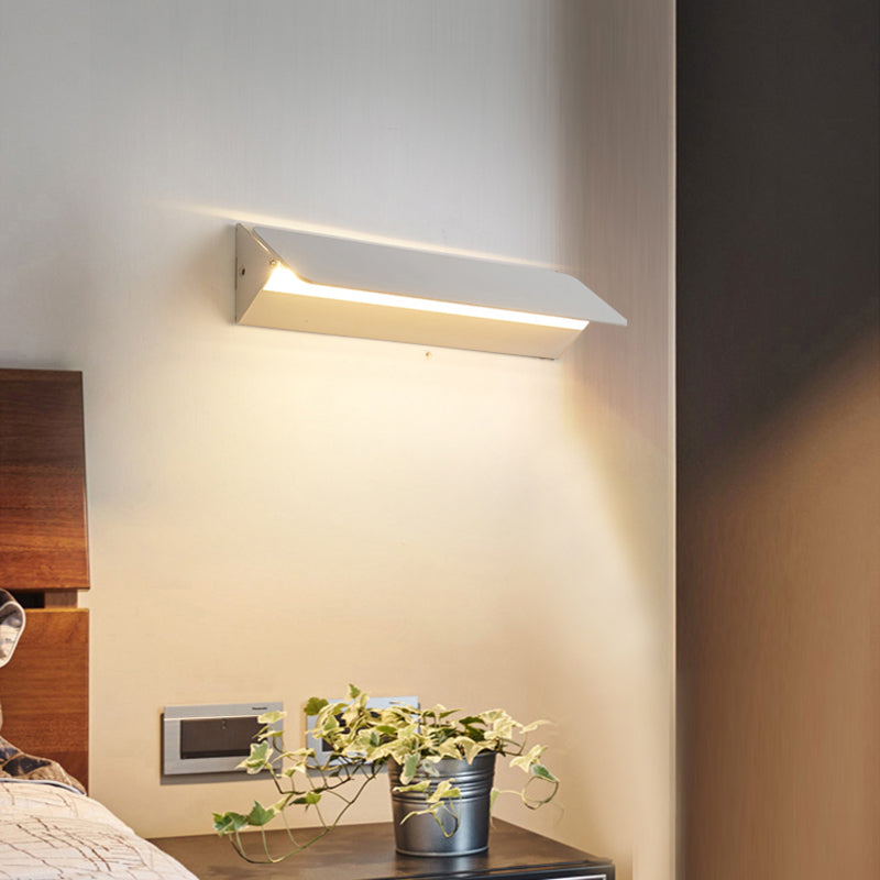 Ray Applique Murale Rectangulaire Moderne, Métal, Blanc, Jardin - Neutralighting