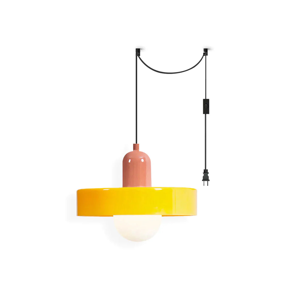 Jovial Luminaires en Verre Orb Disc Minimaliste Swag - Neutralighting
