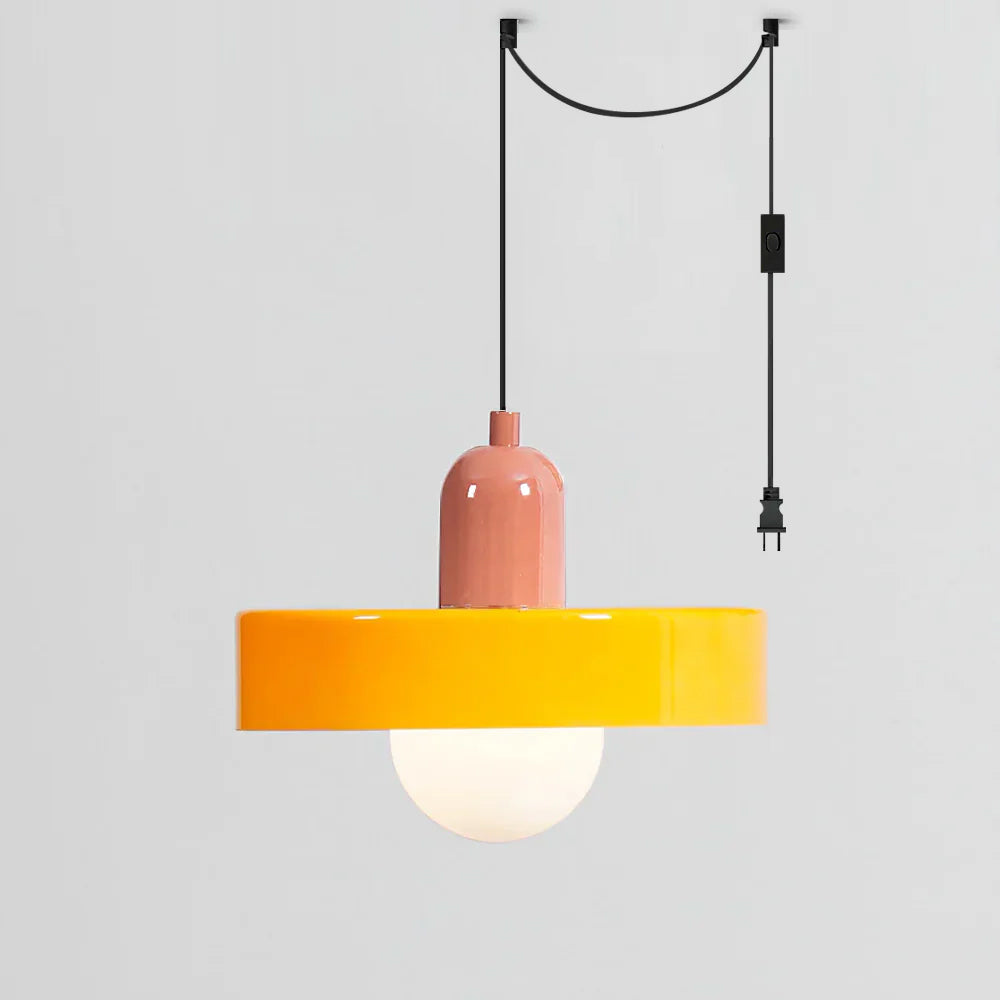 Jovial Luminaires en Verre Orb Disc Minimaliste Swag - Neutralighting