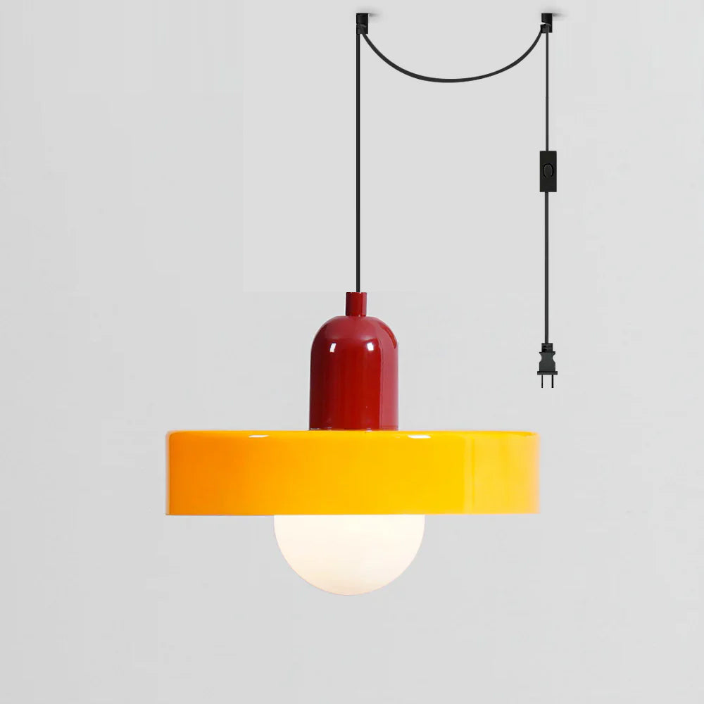 Jovial Luminaires en Verre Orb Disc Minimaliste Swag - Neutralighting
