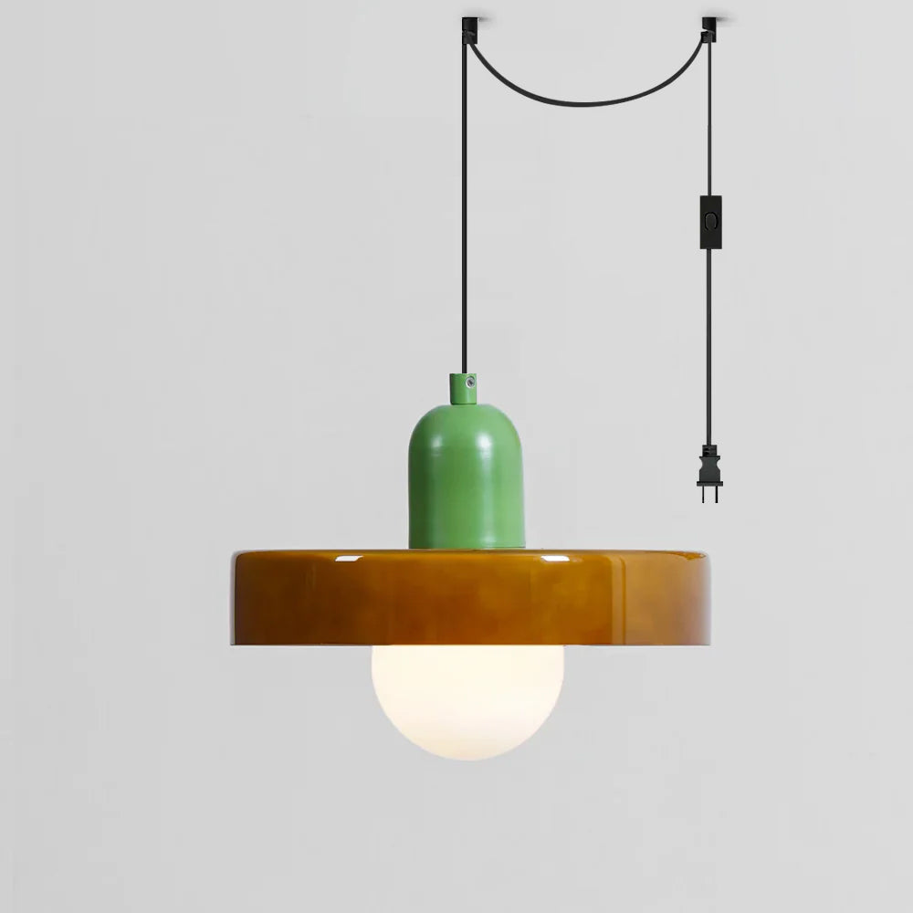 Jovial Luminaires en Verre Orb Disc Minimaliste Swag - Neutralighting