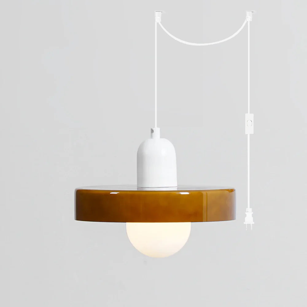 Jovial Luminaires en Verre Orb Disc Minimaliste Swag - Neutralighting