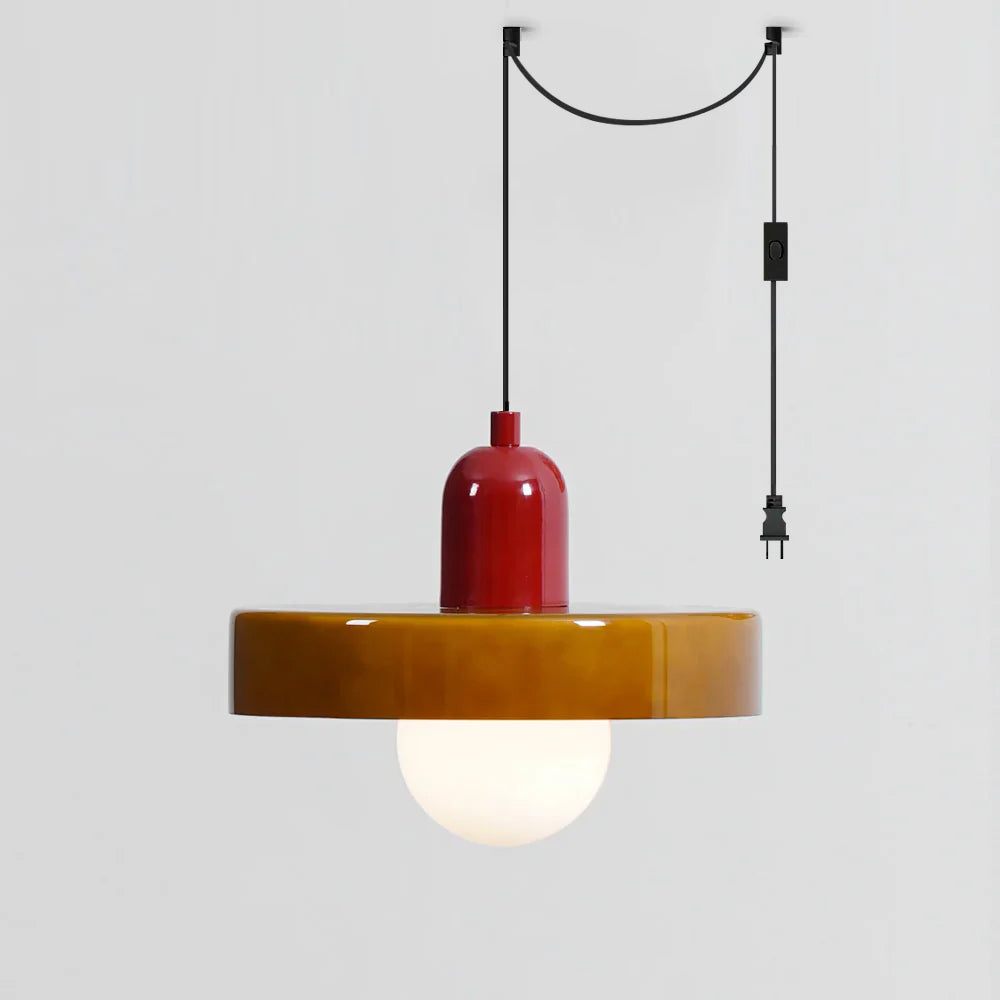 Jovial Luminaires en Verre Orb Disc Minimaliste Swag - Neutralighting