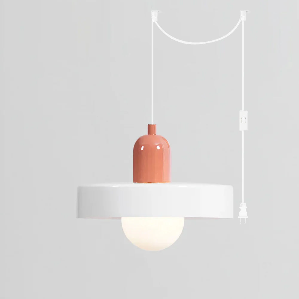 Jovial Luminaires en Verre Orb Disc Minimaliste Swag - Neutralighting